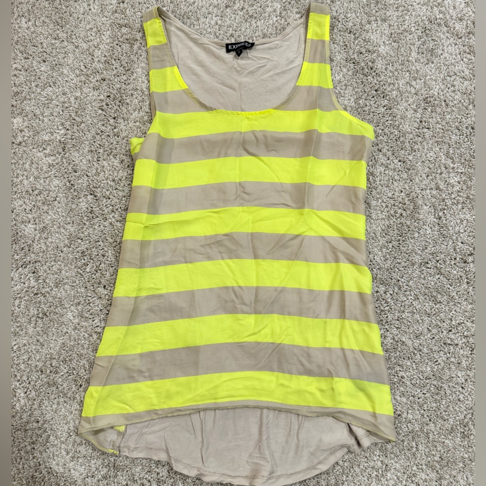 EUC | Express Neon Striped Shell | Size: XS
